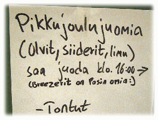 Pikkujouluohjeet