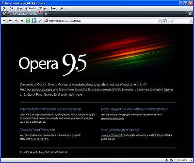 Opera 9.5