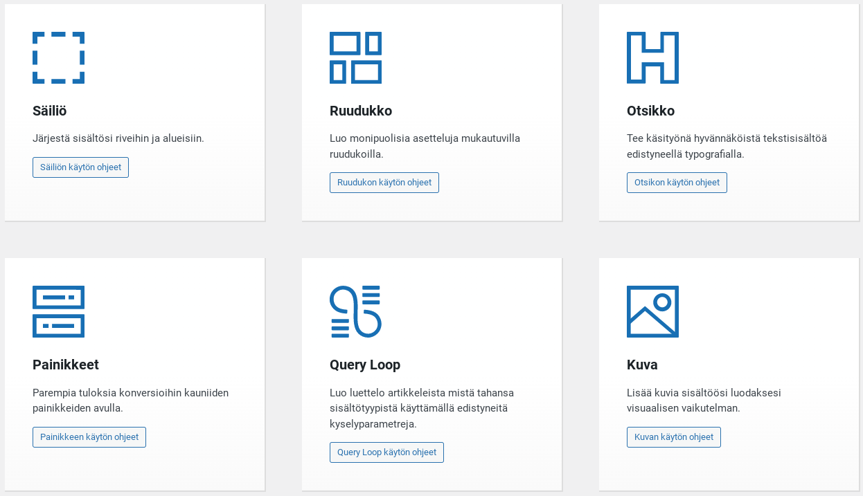 GenerateBlocks lisäosa